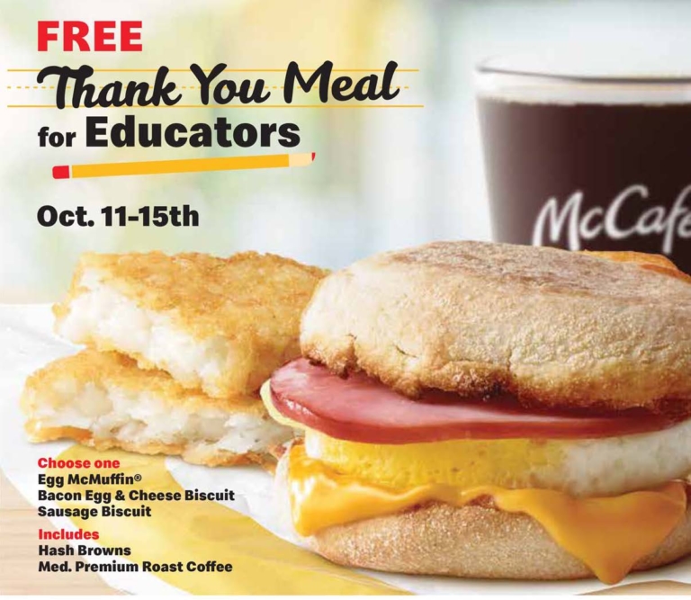 Get Your Free McDonald’s Breakfast Sandwich This Week Only University